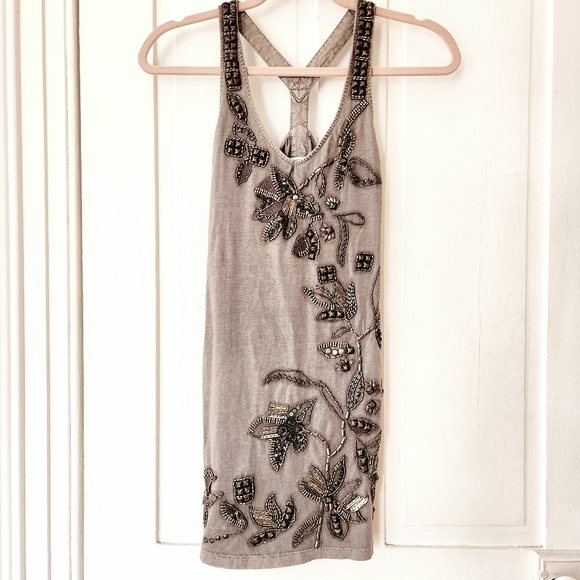Urban Outfitters Dresses & Skirts - Urban Outfitters Metal Stud and Bead Detailing Keyhole Back Halter Dress